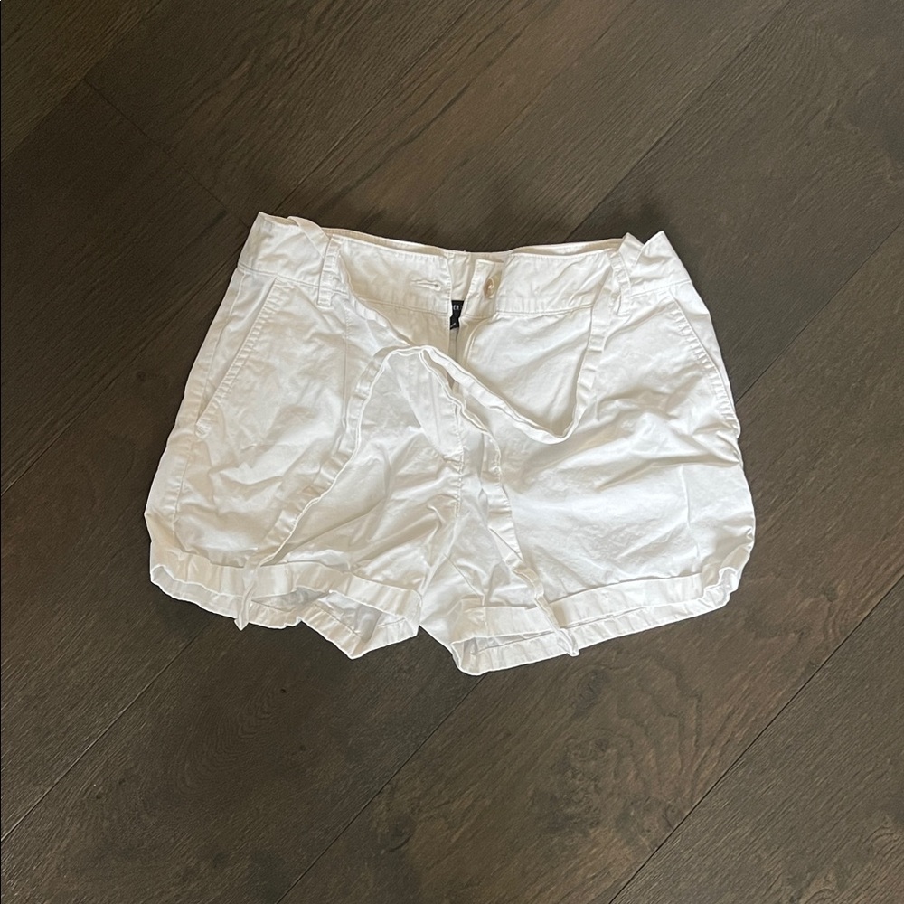Forever 21 Women's White Cargo Shorts